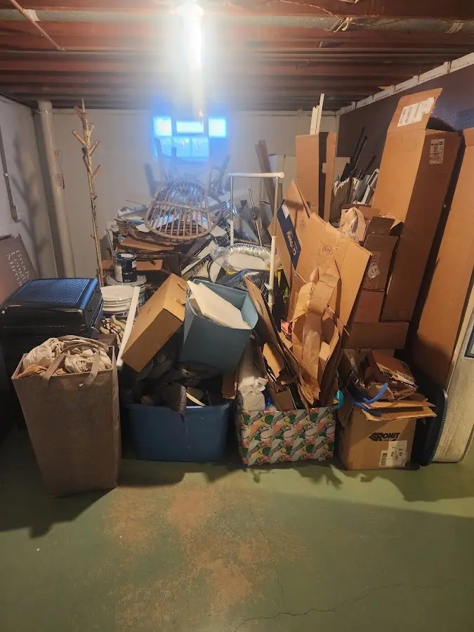 Roll-off dumpster container at job site for Yard Waste Dumpster Rental in Vestavia Hills